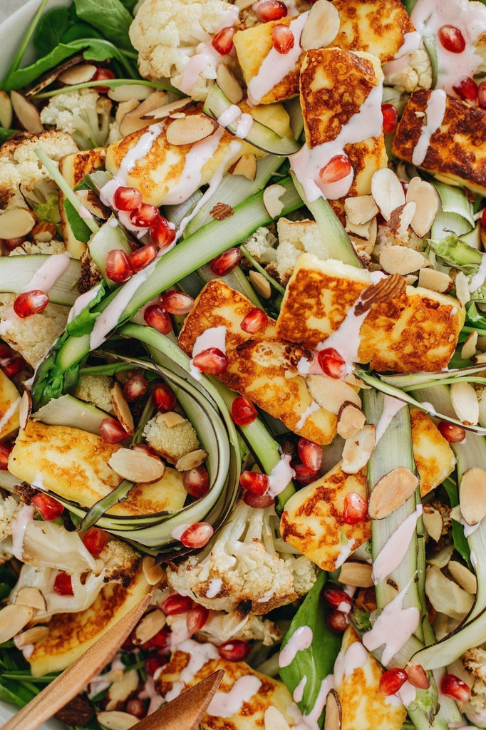 Recipe - Roasted Cauliflower & Halloumi Salad
