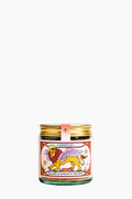  jar with decorative label featuring a lion design on a white background