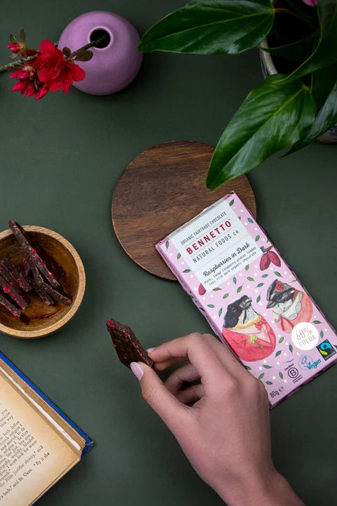 Bennetto Raspberries Dark Vegan Chocolate