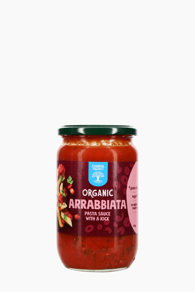 Chantal Organics Arrabbiata Pasta Sauce glass jar