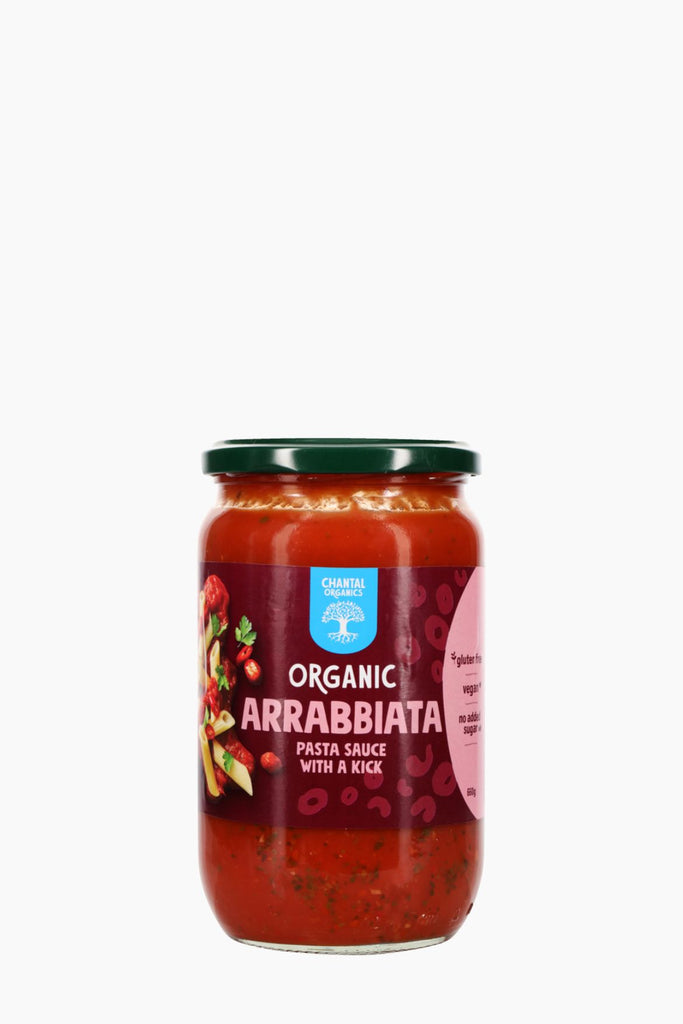 Chantal Organics Arrabbiata Pasta Sauce glass jar
