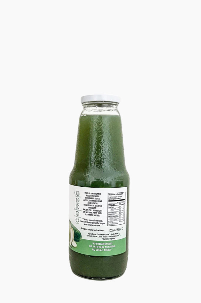 Complete health Organic Cucumber Juice glass bottle