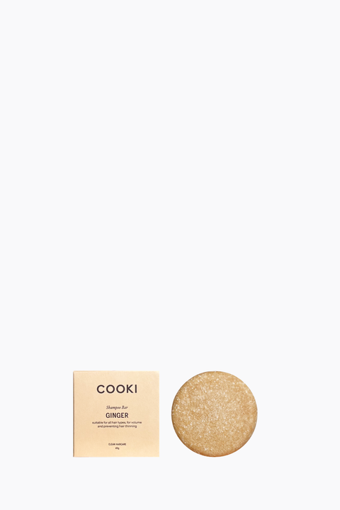Cooki Hair Ginger Shampoo Bar for all hair types for volume and thinning hair 