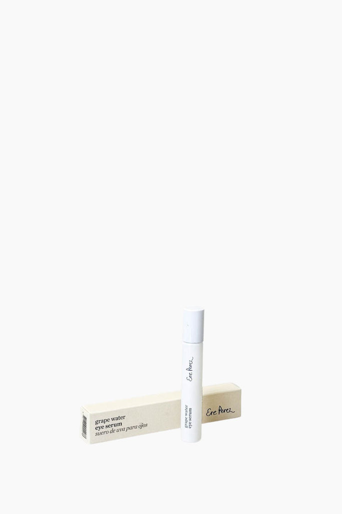Eye Serum – a peptide-infused formula that visibly brightens, reduces puffiness and alleviate signs of fatigue - with packaging on a white background