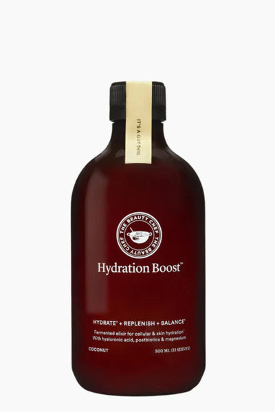 Bottle of 'Hydration Boost' on a white background