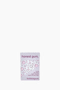 Pack of honest gum with bubblegum flavor on a white background
