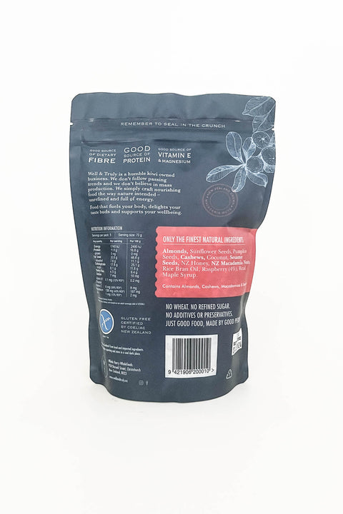 Well & Truly Gourmet Granola Raspberry Road