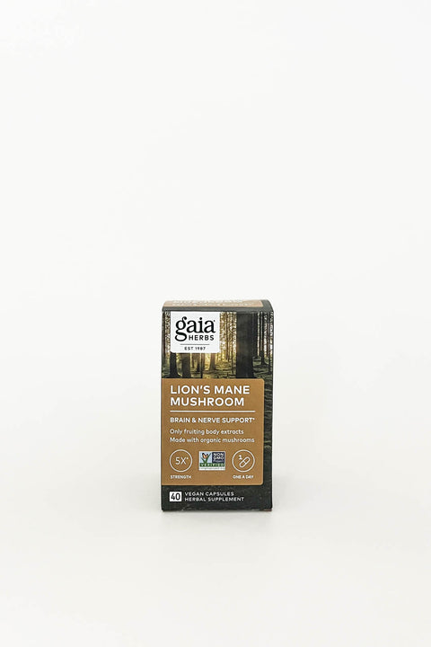 Gaia Herbs Lions Mane Mushroom 40 Capsules