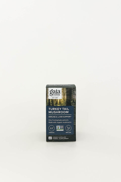Gaia Herbs Turkey Tail Mushroom 40 Capsules