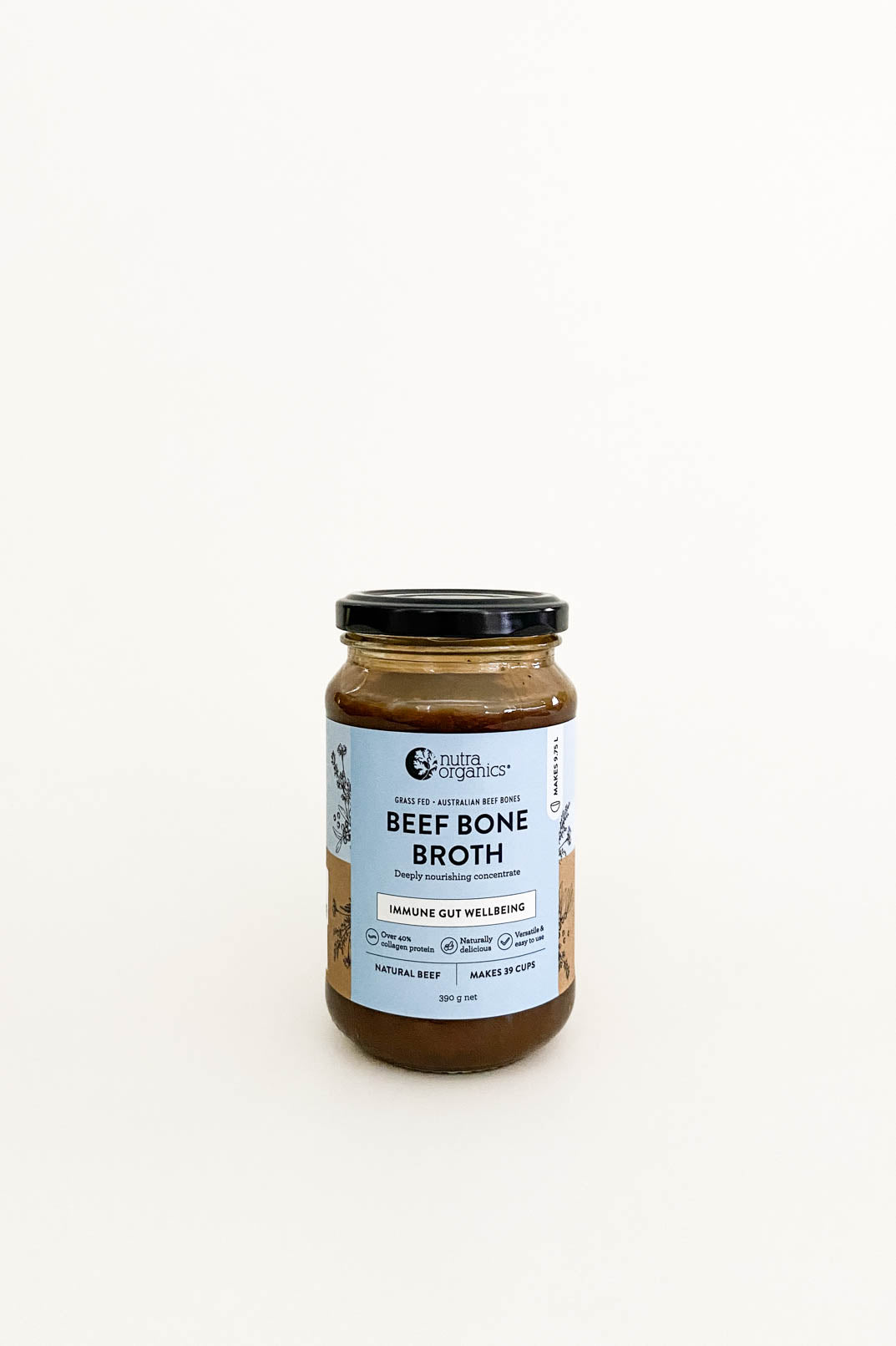 Nutra Beef Bone Broth Concentrate Natural Down to Earth Organics