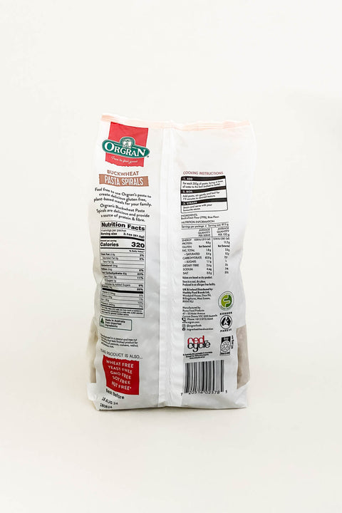 Orgran Buckwheat Pasta Spirals