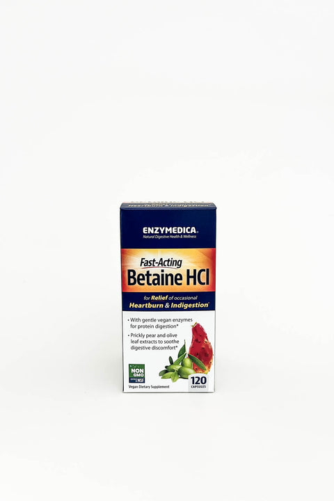 Enzymedica Fast Acting Betaine HCl 120 Capsules