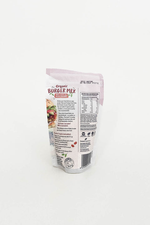 Ceres Organics Burger Mix Red Lentil & Black Sesame