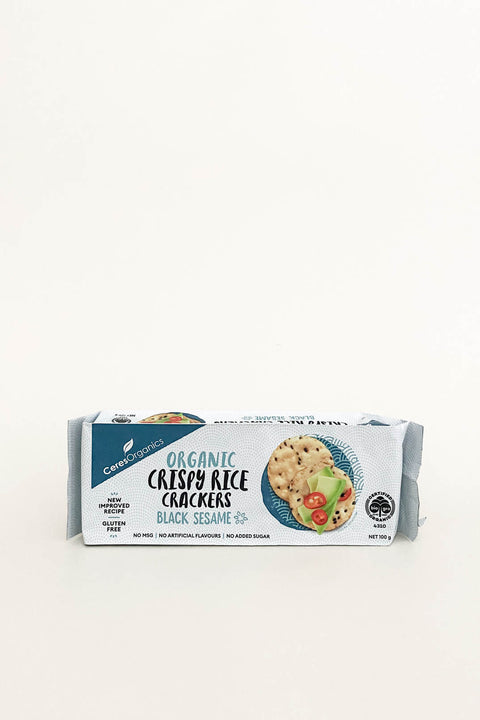 Ceres Organics Crispy Rice Crackers Black Sesame