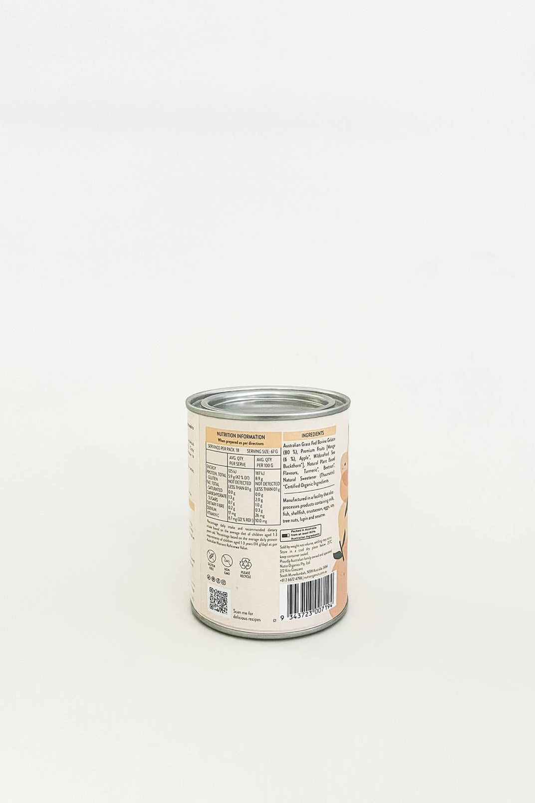 Nutra Organics Gutsy Gummies Mango Down to Earth Organics