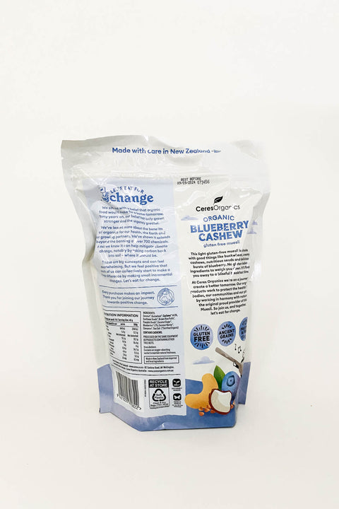 Ceres Organics GF Muesli Blueberry & Cashew