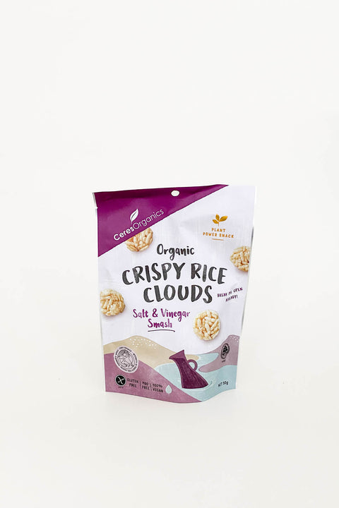 Ceres Organics Crispy Rice Clouds Salt & Vinegar