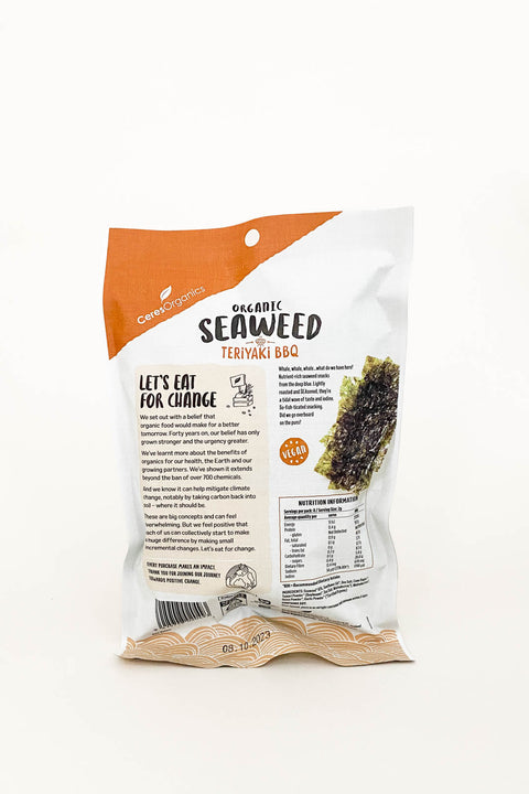 Ceres Organics Seaweed Snack Multipack Teriyaki BBQ