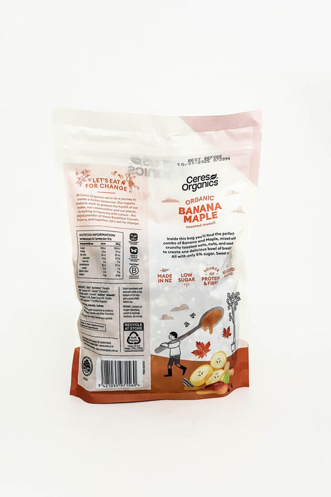 Ceres Organics Toasted Muesli Banana & Maple