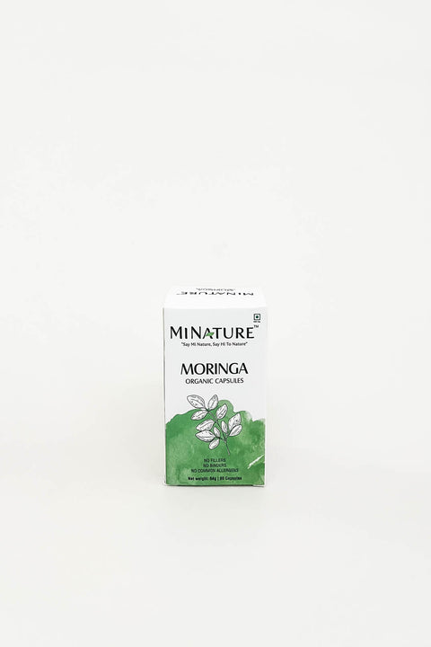 Minature Organic Moringa Leaf 90 Capsules