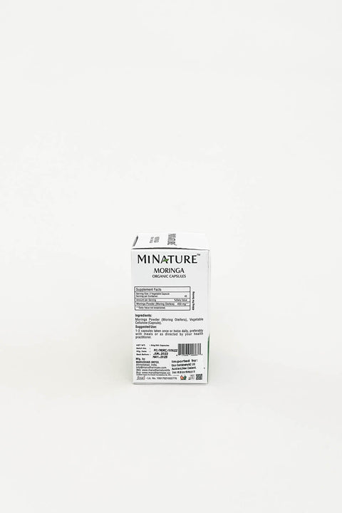 Minature Organic Moringa Leaf 90 Capsules