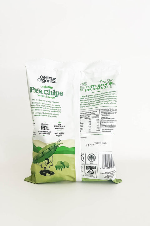 Ceres Organics Pea Chips Wasabi Mayo