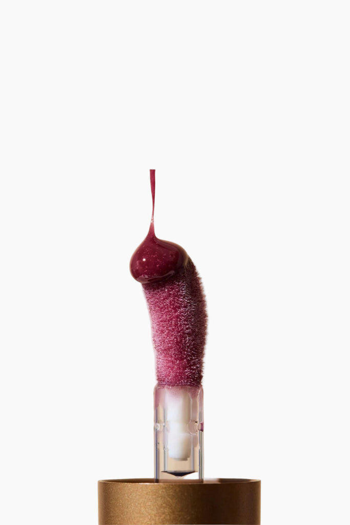 INIKA Organic Tinted Lip Oil - Collagen + Squalane Mulberry colour