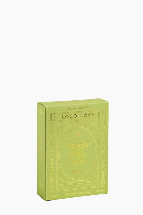 Green box with 'Loco Love' branding on a white background