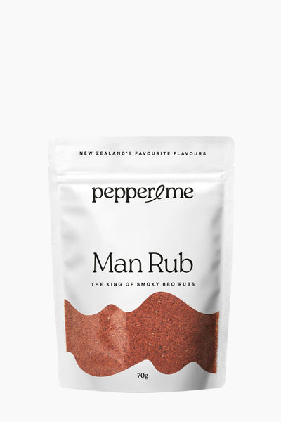 Pepperme Man Rub packaging on a white background