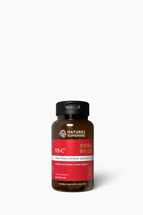 Nature's Sunshine VS-C supplement bottle on a white background
