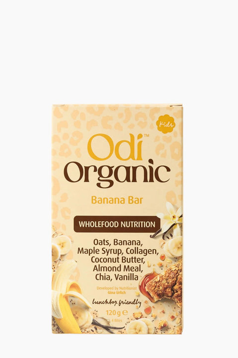 Odi Organic Banana & Oat Bars 120g