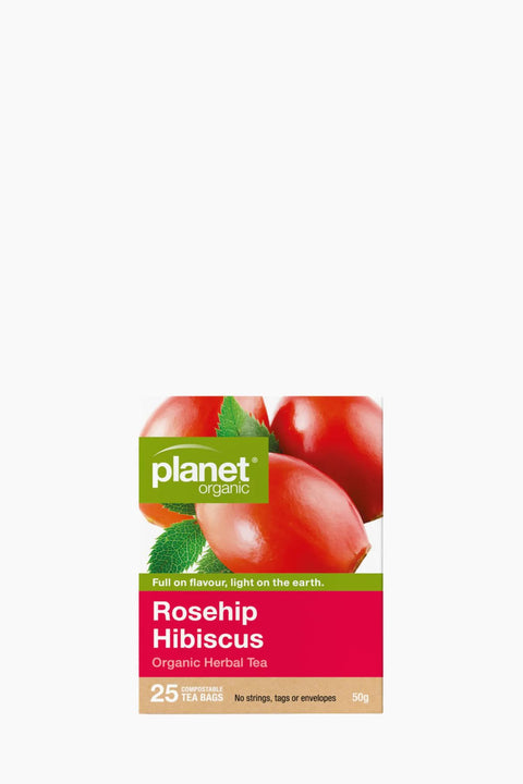 Planet Rosehip Hibiscus Organic Tea 25 Bags