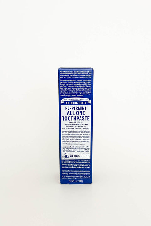 Dr Bronners All One Toothpaste Peppermint