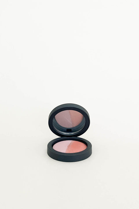 Inika Mineral Baked Blush Duo Burnt Peach