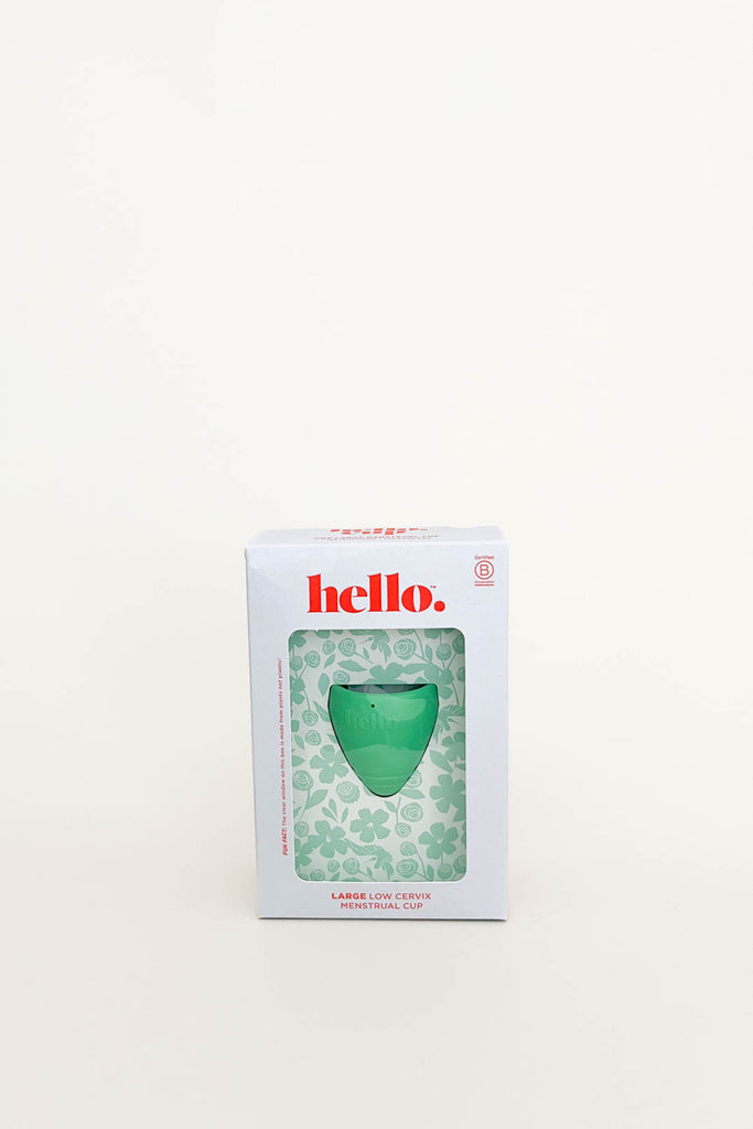 Hello Low Cervix Cup Large Down to Earth Organics