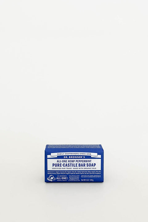 Dr Bronners Pure Castile Bar Soap Peppermint