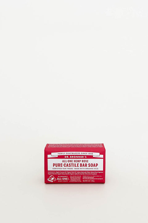 Dr Bronners Pure Castile Bar Soap Rose