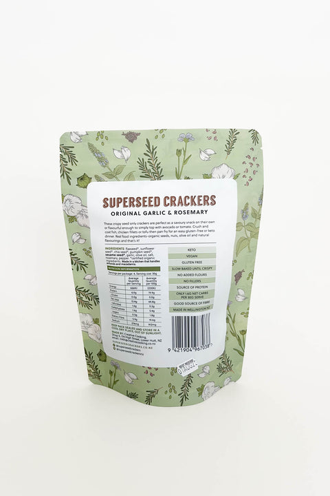 Superseed Crackers Original Garlic & Rosemary