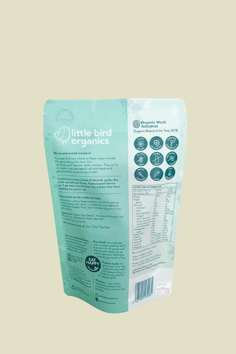 Little Bird Sea Salt & Thyme Crackers 100g