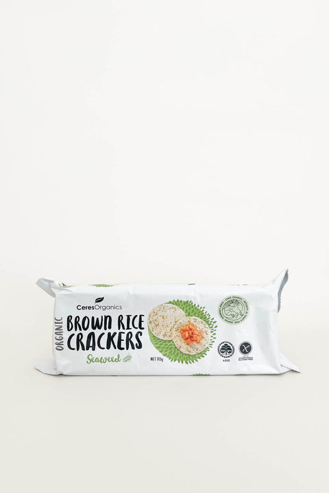 Ceres Organics Brown Rice Crackers Seaweed