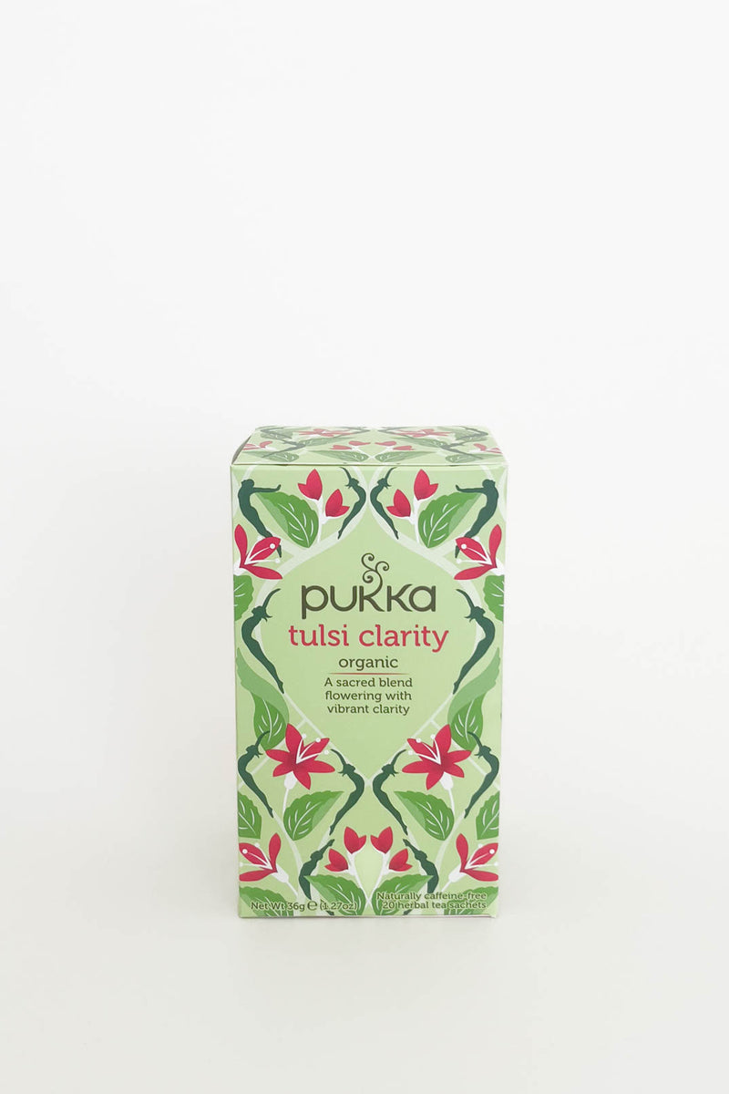 Pukka Tulsi Clarity Organic Tea 20 bags Down to Earth Organics