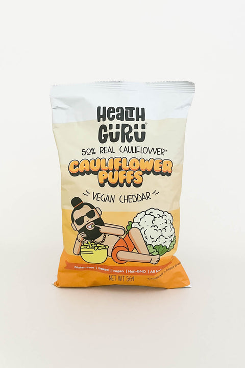 Health Guru Cauliflower Puffs Vegan Cheddar