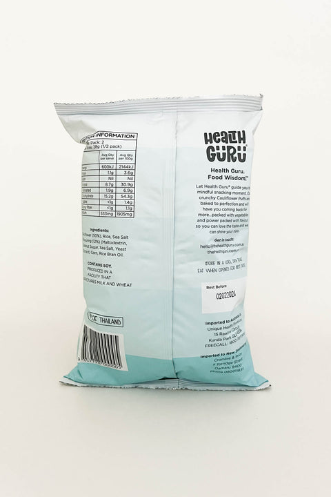 Health Guru Cauliflower Puffs Sea Salt