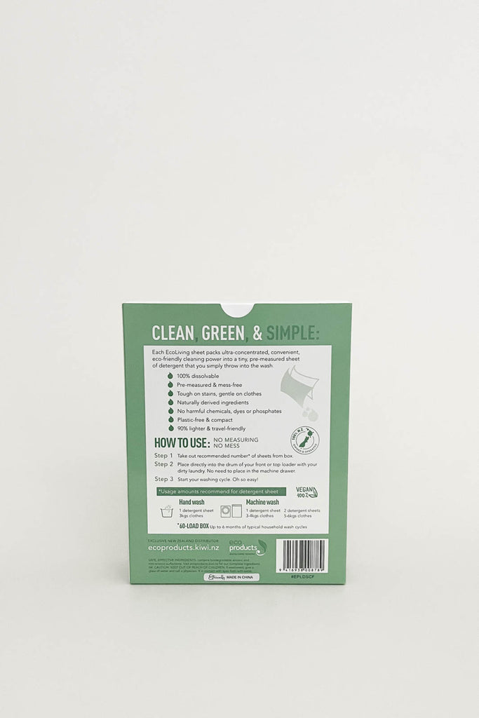 Eco Living Laundry Detergent Sheets Classic Down to Earth Organics