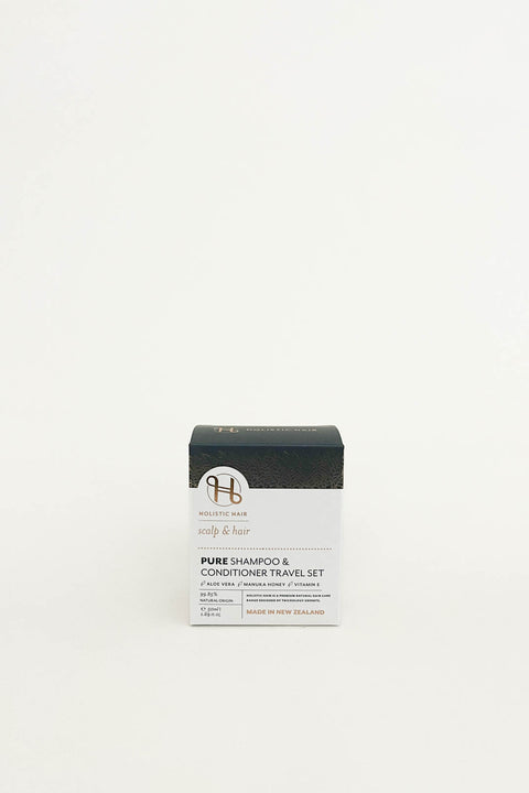 Holistic Hair Shampoo and Conditioner Travel Set Pure