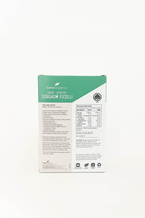 Ceres Organics Sorghum Fusilli