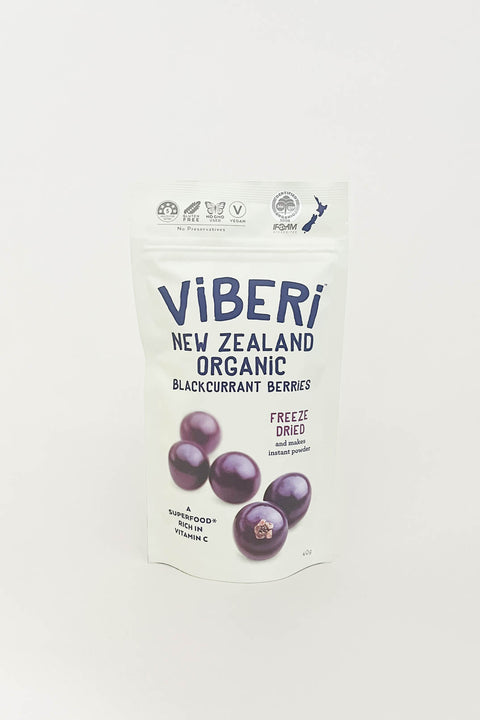 Viberi Organic Freeze Dried Blackcurrants