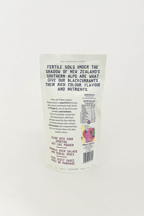 Viberi Organic Freeze Dried Blackcurrants