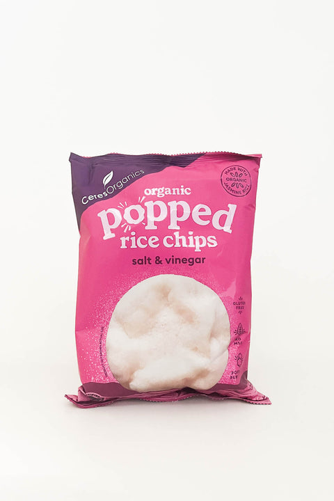 Ceres Organics Popped Rice Chips Salt & Vinegar