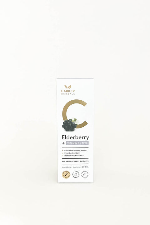Harker Herbals Elderberry + Vitamin C + Zinc